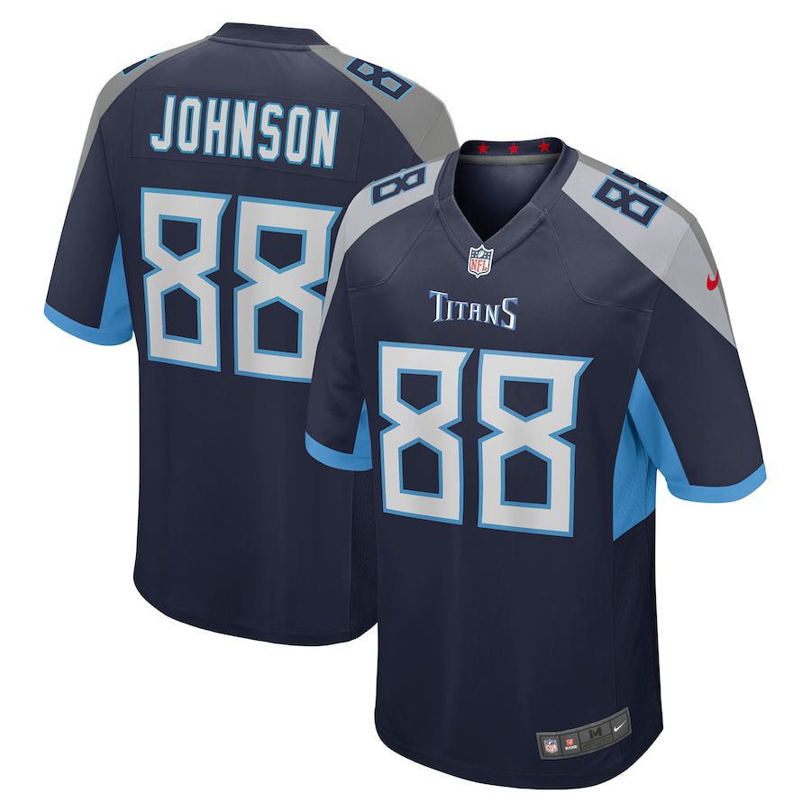 Men Tennessee Titans #88 Marcus Johnson Nike Navy Game NFL Jersey->tennessee titans->NFL Jersey